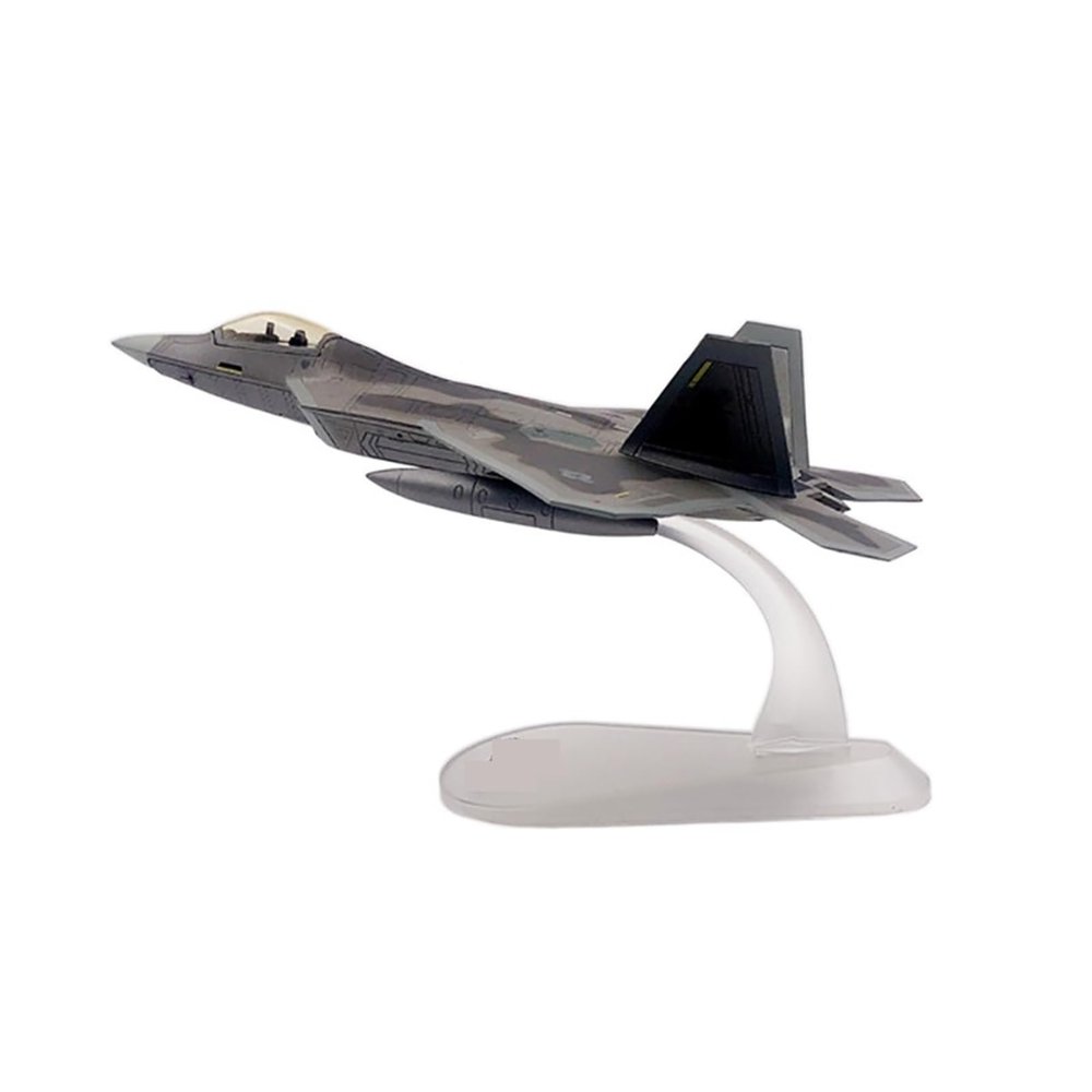 OQMAZO Die Cast Plane 1:100 for F22 Fighter Metal Alloy Die Cast Scale Airplane Model Collection Ornaments Display Finished Metal Airplane