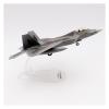 OQMAZO Die Cast Plane 1:100 for F22 Fighter Metal Alloy Die Cast Scale Airplane Model Collection Ornaments Display Finished Metal Airplane view 2