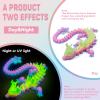 Aesinos 3D Printed Cherry Blossom Dragon3D Printed Animals 12in Cherry Blossom Decor 3D Printed Dragon Dragon Toy for Display Collection and Unique Gift (Rainbow Night Light) view 2