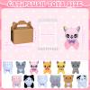 180 Pcs Adopt a Cat Party Favors Include 12 Mini Plush Cats 12 Adoption Card 12 Kraft Boxes 12 Check Card 5 Adopt Sign 24 Kitten Stickers 1 Fence 102 Adopt a Kitty Supplies for Adoption Party (Cat) view 2