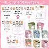 180 Pcs Adopt a Cat Party Favors Include 12 Mini Plush Cats 12 Adoption Card 12 Kraft Boxes 12 Check Card 5 Adopt Sign 24 Kitten Stickers 1 Fence 102 Adopt a Kitty Supplies for Adoption Party (Cat) view 3