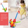 Garneck Rooster Walker Toy Stroller Toys for Boys and Girls Learning Cart Detachable Handle Push Cart for Toddlers Safe Random Color view 3