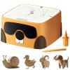 BEAVERBOT Cardboard Cutter for Kids, Safe DIY Cardboard Construction Tool Kit, Educational Craft Toy for 4+ Boys and Girls, for Creativity Projects 3D Models view 1