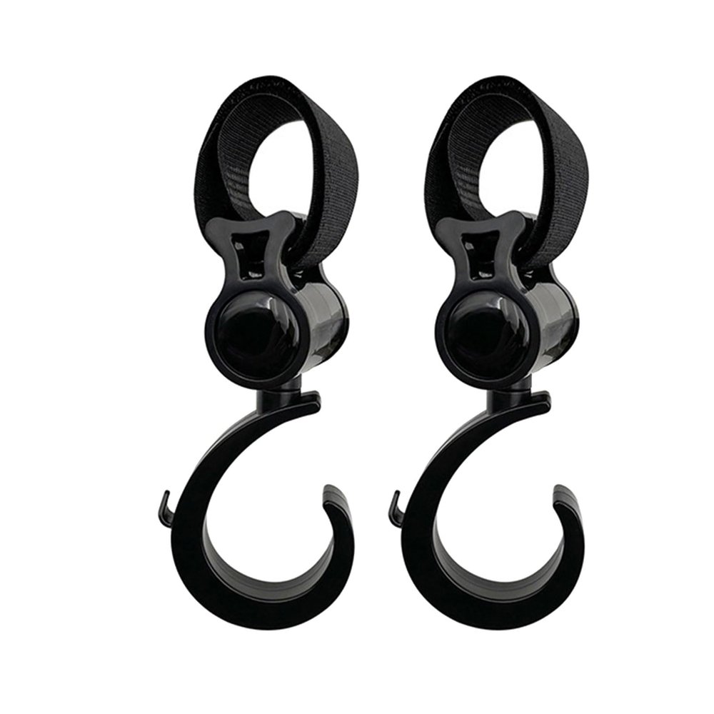 360 Degree Rotating Strollers Accessory Hanger Clip Hook Designing Easy Installation Without Tool Required for Parents