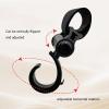 360 Degree Rotating Strollers Accessory Hanger Clip Hook Designing Easy Installation Without Tool Required for Parents view 3