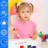 24 Pcs Kids Paint Brushes, Washable Toddler Paint Brushes Jumbo Preschool Paint Brushes with Easy to Hold Handles Grip Toddler Tempera Paint Brushes for Kids Painting Poster view 3