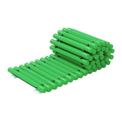 Balance Path Board Balance Block Space Saving Stable Non Slip Edging Kindergarten Balance Trail for Outdoor Indoor, Green