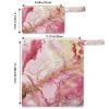 GzLeyigou 2 Set Pink Marble Texture Wet Dry Bags for Baby Cloth Diapers Reusable Storage Bag for Travel,Beach,Pool,Daycare,Stroller,Gym,Laundry,Dirty Clothes,Swimsuits & Wet Clothes, Wet Bag view 2