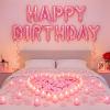 Charnoel Pink Happy Birthday Balloons Decorations for Women Men Party Decor view 1