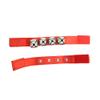 Wrist Bell Toy, 2PCS Nylon Band Metal Bells Foot Rattles Ankle Ring Toy Bracelet with Design Easily Catch Kids Attention Good Gift for Kids (Red) view 2