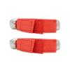 Wrist Bell Toy, 2PCS Nylon Band Metal Bells Foot Rattles Ankle Ring Toy Bracelet with Design Easily Catch Kids Attention Good Gift for Kids (Red) view 4