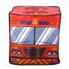 Children Tent, Popup Foldable Playhouse with Antimosquito, Quick Assembly for Indoor and Outdoor Play, Breathable Cloth, Green (Fire Truck) view 1