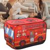 Children Tent, Popup Foldable Playhouse with Antimosquito, Quick Assembly for Indoor and Outdoor Play, Breathable Cloth, Green (Fire Truck) view 3