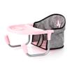 Bayer Design: Doll Table Seat - Grey-Pink-Butterfly - Attaches to Table, Dining Tray, Feeding Toy, Foldable, Accessory for Dolls Up to 18", Kids 3+ view 1