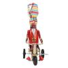POCREATION Duck On Tin Vintage Nostalgic Premium Tinplate, Collectible Tin Toys Vintage Wind Up Toys Clockwork Retro, Vintage Wind Up Toys, Duck On Bike Tin for Collections view 3