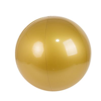 2 Gold 20" Round Vinyl Balls XL Inflatable Beach Balloons Spheres for Pool Party Events Receptions Home Dining Backyard Patio Decorations