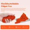DYRDM 500+ Original Ferrite Putty Orange, Sensory Stones, Adult Fidget Stress Relief Desk & Office Item, Ferrite Stones Stocking Stuffers Gifts view 3
