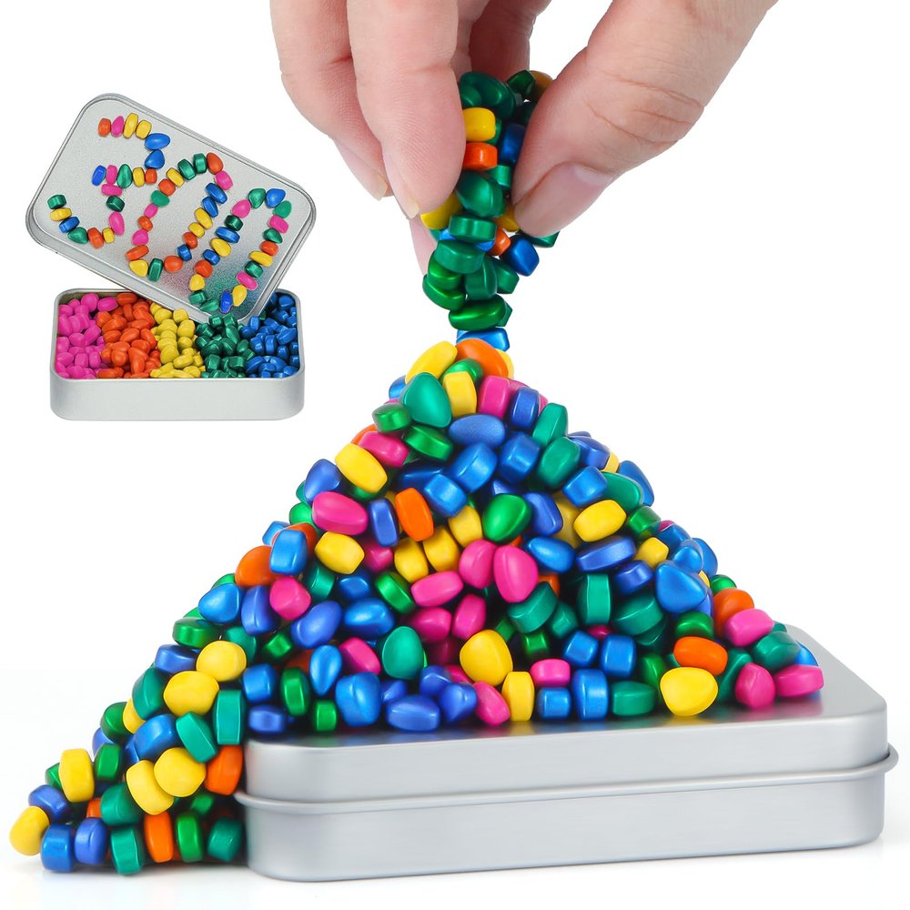 DYRDM 300+ Original Ferrite Putty Multicolr, Sensory Stones, Adult Fidget Stress Relief Desk & Office Item, Ferrite Stones Stocking Stuffers Gifts