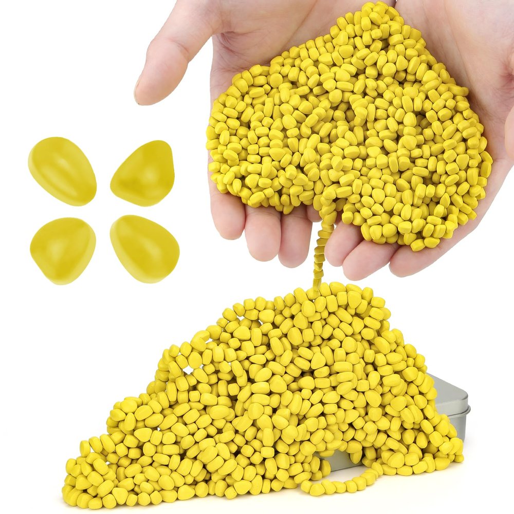 DYRDM 1000+ Original Ferrite Putty Yellow, Sensory Stones, Adult Fidget Stress Relief Desk & Office Item, Ferrite Stones Stocking Stuffers Gifts