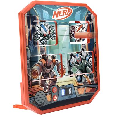 Nerf Bot Arena Clash Electronic Target Game Interactive Foam Dart Blaster Game with Sound FX, Score Display & 4 Modes