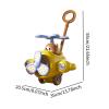 JunZheHub Push Cart for Learning and Walking Activities for Kids, Yellow view 3