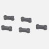 JunZheHub 5 Connectors for Kids Wooden Train Accessories Assembly Parts, Gray view 3