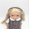 14.5 inch Doll Outfit-School Plaid Jumper include Blouse and Matching Headband/Add on Option: Sock and Shoe (Doll is not included) (Jumper,White Sock,Shiny Shoe, Plaid 43) view 3
