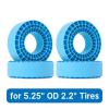 for 132-134mm (5.25" OD) 2.2" Tires 4PCS Rubber Insert Foam RC Car Parts(Blue) view 2