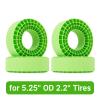 for 132-134mm (5.25" OD) 2.2" Tires 4PCS Rubber Insert Foam RC Car Repair Kit(Green) view 2