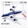 OQMAZO Die Cast Plane 1 200 for B747-8F Simulation Metal Die Cast Alloy Passenger Aircraft Model Desktop Decoration Gift Finished Metal Airplane view 4