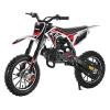 Honrane 50cc Dirt Bike for Kids, 2-Stroke Gas Power Motocross Bike, Off Road Mini Dirt Bike, Cool Appearance Kids Dirt Bike, Gas Motorcycle, Gas Dirt Bike with Front Rear Disc Brakes Upgraded Black view 1