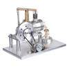 PLAYBUDDY Engine Model Kit, Balance Beam Style Hot Air Stirling Engine External Combustion Engine Model with LED Lamp Power Generation, Educational Physics Experiment STEM Toys view 1