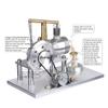 PLAYBUDDY Engine Model Kit, Balance Beam Style Hot Air Stirling Engine External Combustion Engine Model with LED Lamp Power Generation, Educational Physics Experiment STEM Toys view 2