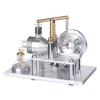 PLAYBUDDY Engine Model Kit, Balance Beam Style Hot Air Stirling Engine External Combustion Engine Model with LED Lamp Power Generation, Educational Physics Experiment STEM Toys view 4
