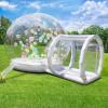 13ft Inflatable Bubble House for Kids with trampoline, Clear Inflatable Bubble Dome Tent with Blower & Pump, Commercial Grade PVC Waterproof Garden Tent with 7ft Tunnel, Camping, Party, Commercial Use view 1