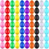 100 Pieces Egg Shakers Musical Instruments Percussion Maracas Egg for Kids Toys Plastic Easter Shaker for Learning DIY Painting, Classroom Music, Rhythm(10 Color) view 1
