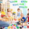 100 Pieces Egg Shakers Musical Instruments Percussion Maracas Egg for Kids Toys Plastic Easter Shaker for Learning DIY Painting, Classroom Music, Rhythm(10 Color) view 4