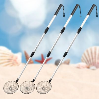 zeeloopbee 3PCS Sand Sifter for The Beach, Beach Sand Scoop Adjustable, Shell Sifting Shovels, Sea Shell Scooper for Beach with Long Handle, Beach Sifter Shark Teeth Sifter for Beach