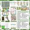 Poen 212 Pcs Reptiles Party Favors Set Include Cup Straw Stamp Clap Bracelet Keychain Ring Puzzle Sticker Animal Miniature Card for Birthday Summer Outdoor Party Baby Shower Goody Bag Stuffer view 2