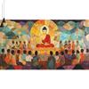 Buddha Paint by Numbers for Adults,Paint by Number Acrylic with 3 Brushes,DIY Painting by Numbers for Beginner Kits,DIY Canvas Oil Painting Kit for Home Wall Decor Gift (Without Frame) 40x120cm V-187 view 2