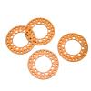 4Pcs 1.9in Aluminum CNC Machined RC Wheel Outer Rings Beadlock Rims for Axial SCX10 1 10 RC Car Enhances Stability and Reusability (Orange) view 2