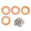 4Pcs 1.9in Aluminum CNC Machined RC Wheel Outer Rings Beadlock Rims for Axial SCX10 1 10 RC Car Enhances Stability and Reusability (Orange) view 3
