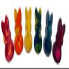 2 Bunny Shaped Crayons, Rainbow Colors, Set of 2 MYSTERY Crayons