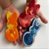 2 Bunny Shaped Crayons, Rainbow Colors, Set of 2 MYSTERY Crayons view 2