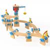 Wooden Train Tracks Build & Play Construction Set 115PCS Modular Railway STEM Toys Track Expansion Pack #3 | Build Crane Tower Bridge Ascending Track Accessories Compatible with Thomas Brio ORBRIUM view 2
