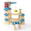 Wooden Train Tracks Build & Play Construction Set 115PCS Modular Railway STEM Toys Track Expansion Pack #3 | Build Crane Tower Bridge Ascending Track Accessories Compatible with Thomas Brio ORBRIUM view 4
