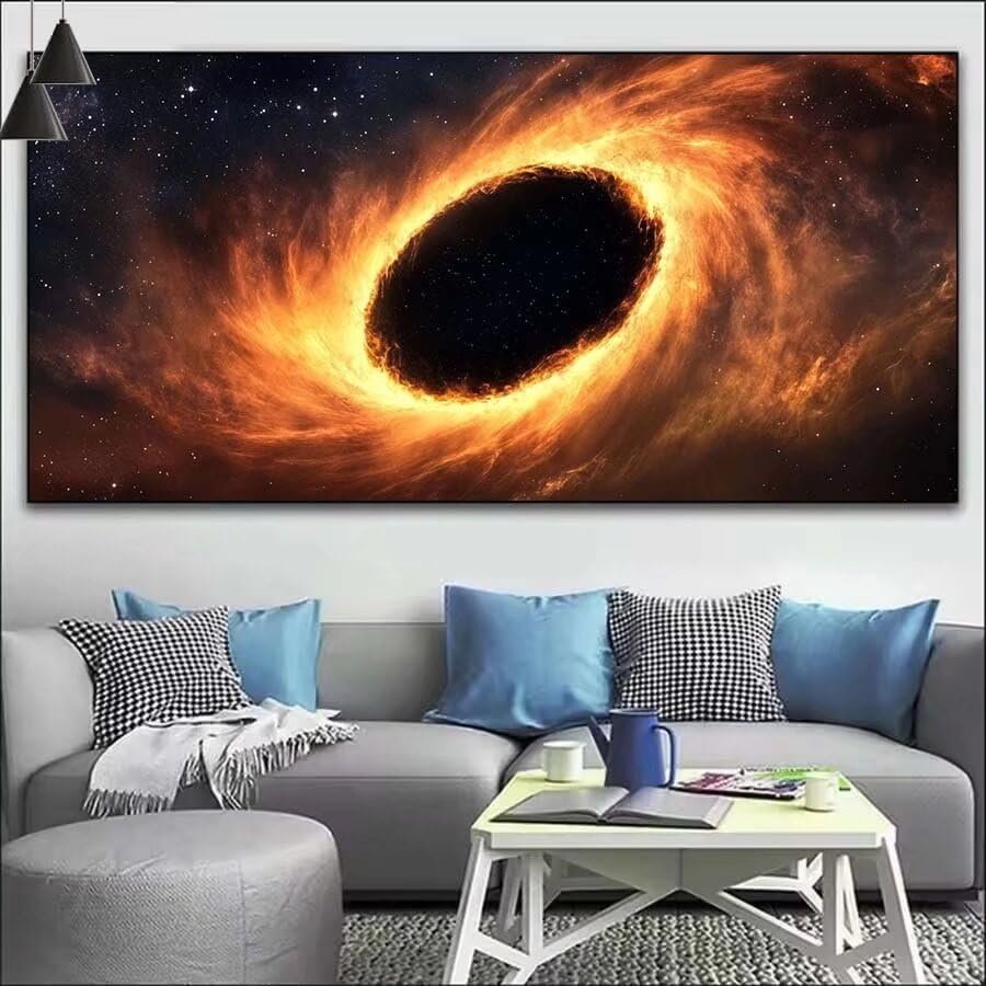 Abstract Paint by Numbers for Adults,Starry Sky Paint by Number Acrylic with 3 Brushes,DIY Painting by Numbers for Beginner Kits,DIY Oil Painting Kit for Home Wall Decor Gift (NO Frame) 20x60cm V-259