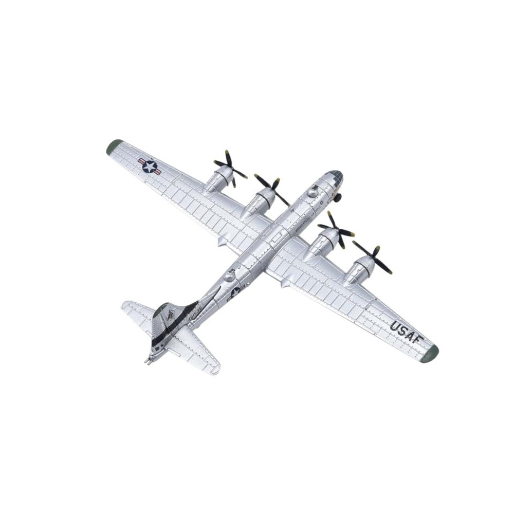 OQMAZO Die Cast Plane 1:300 for B-29 Bomber Static Metal Die Cast Alloy Finished Simulation Aircraft Model Collection Finished Metal Airplane