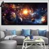 Abstract Paint by Numbers for Adults, Planet Paint by Number Acrylic with 3 Brushes, DIY Painting by Numbers for Kits, DIY Canvas Oil Painting Kit for Home Wall Decor Gift (NO Frame 30x90cm V-341 view 1