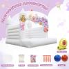 14FT White Bounce House, 100% PVC Outdoor Inflatable Castle for Kids - Fun Bouncy Castle, Easy to Set up Jumpy House with Slide and Ball Pit for Holidays, Yard Decorations, and Parties view 3